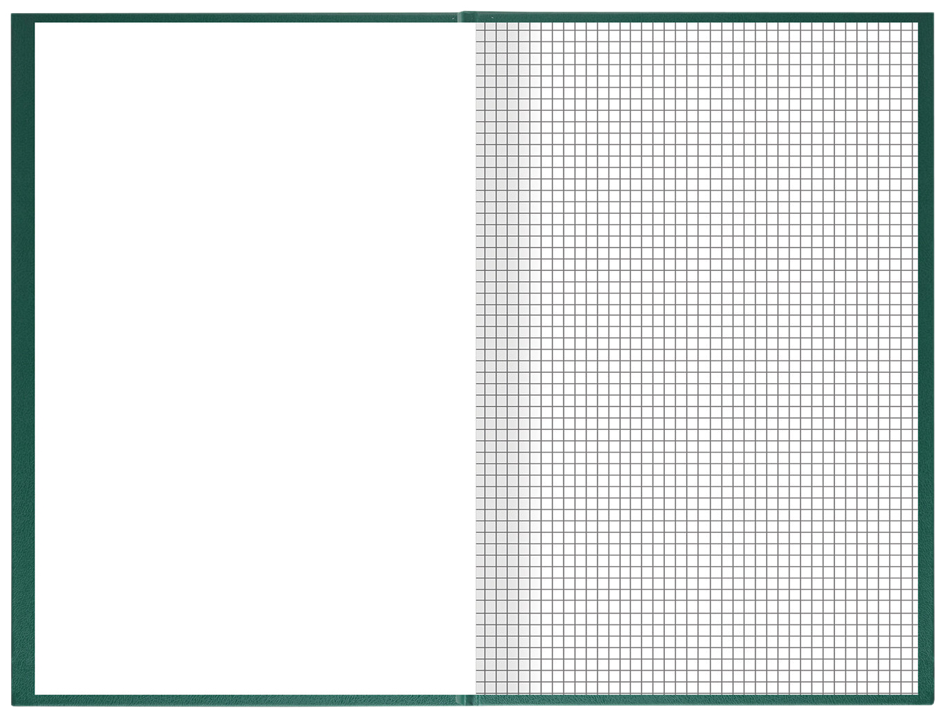 Книга учета 96 л клетка твердая бумвинил блок офсет А4 200х290мм BRAUBERG зеленая 130222