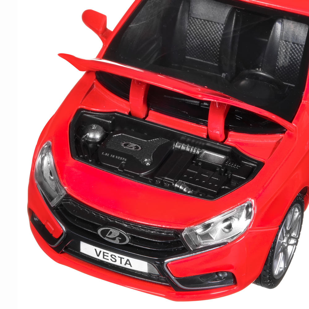 Машина LADA VESTA седан 1:24 свет, звук, открываются двери, инерционная  JB1251152364 – купить в Москве, цены в интернет-магазинах на Мегамаркет