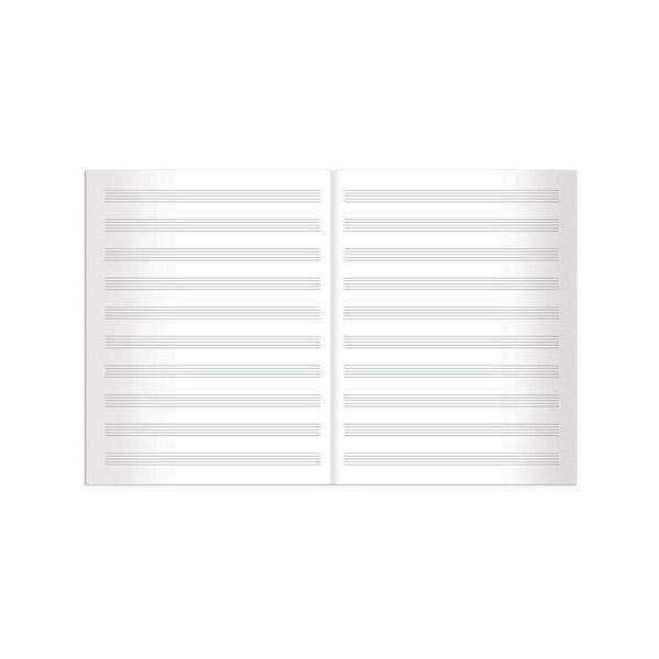Тетрадь для нот А4, 40 л BRAUBERG, обложка мелованный картон, вертикальная, 2 вида, 125418