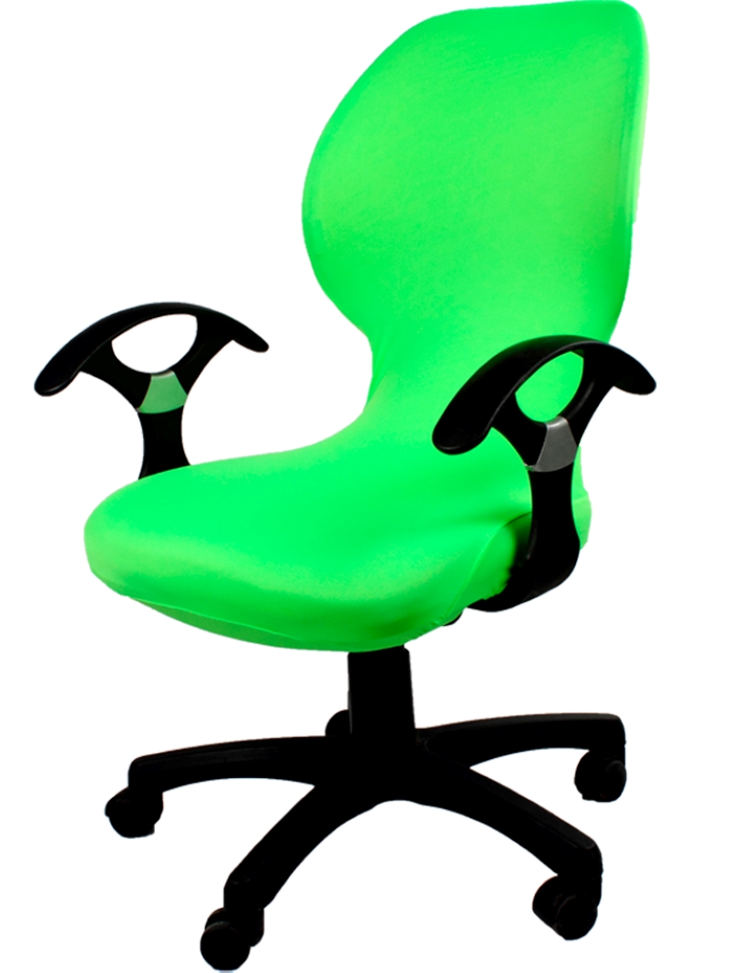 Чехол на компьютерное кресло и стул ГЕЛЕОС 706, салатовый - купить в ГЕЛЕОСДОМ, цена на Мегамаркет