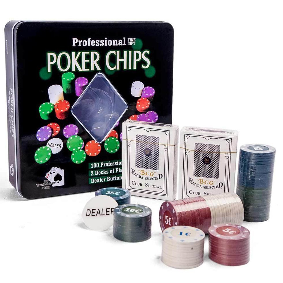 Большой набор для игры в покер "Professional Poker Chips"