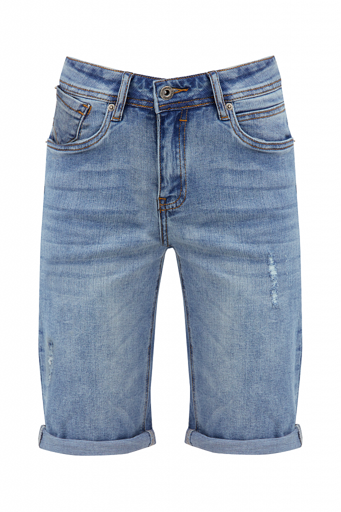 Джинсовые шорты женские Finn Flare S21-15018 синие M