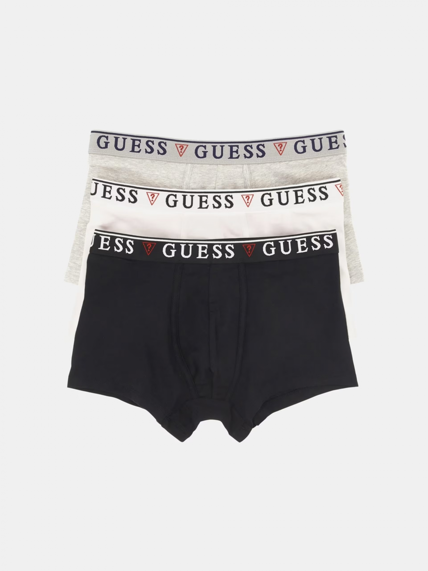 Комплект трусов мужских Guess Boxer U97G01KCD31 серо-бело-черный-F017 M, 3 шт. купить, цены в интернет-магазинах на Мегамаркет