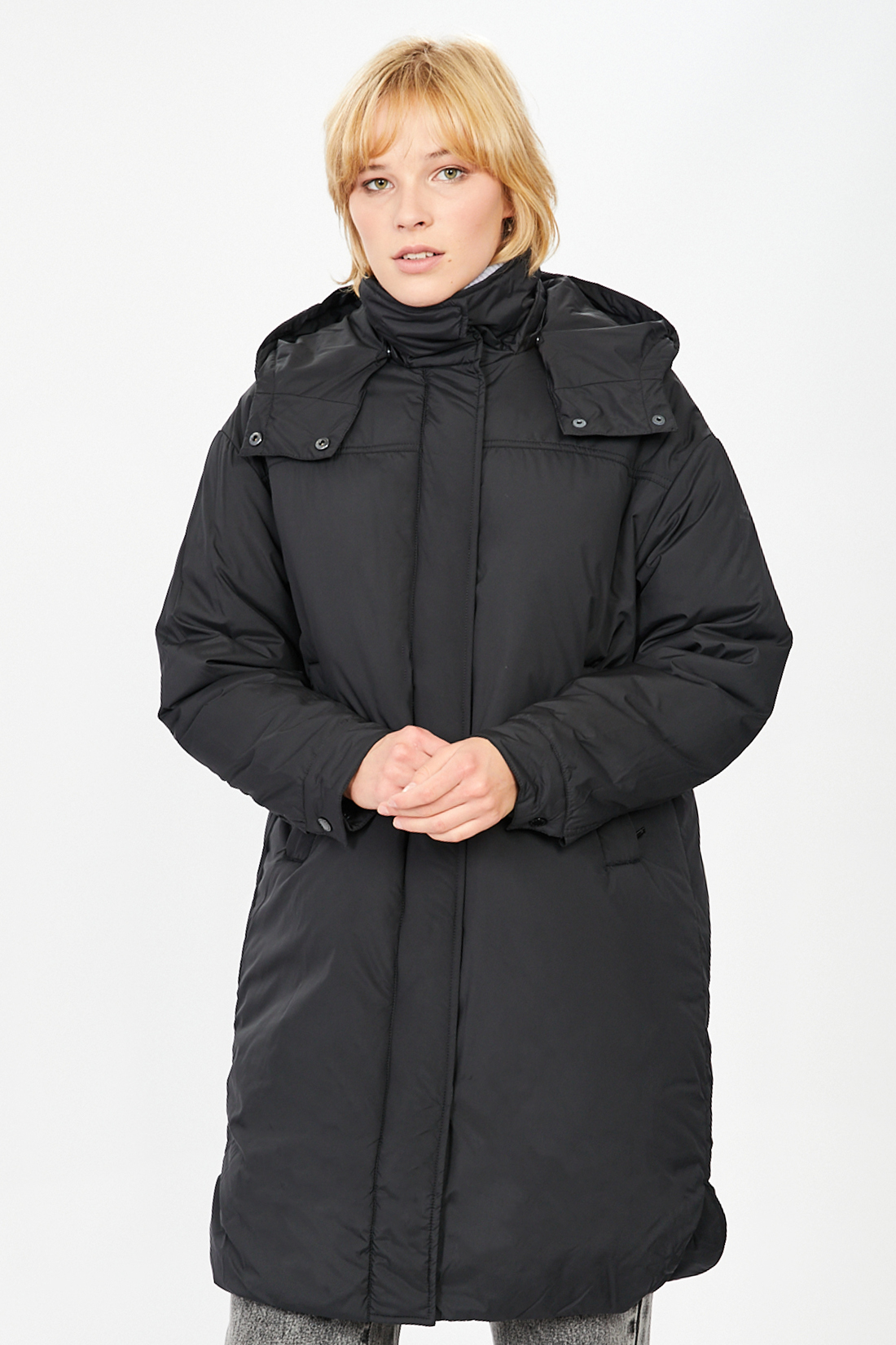 Пальто женское Baon B031506 черное 2XL