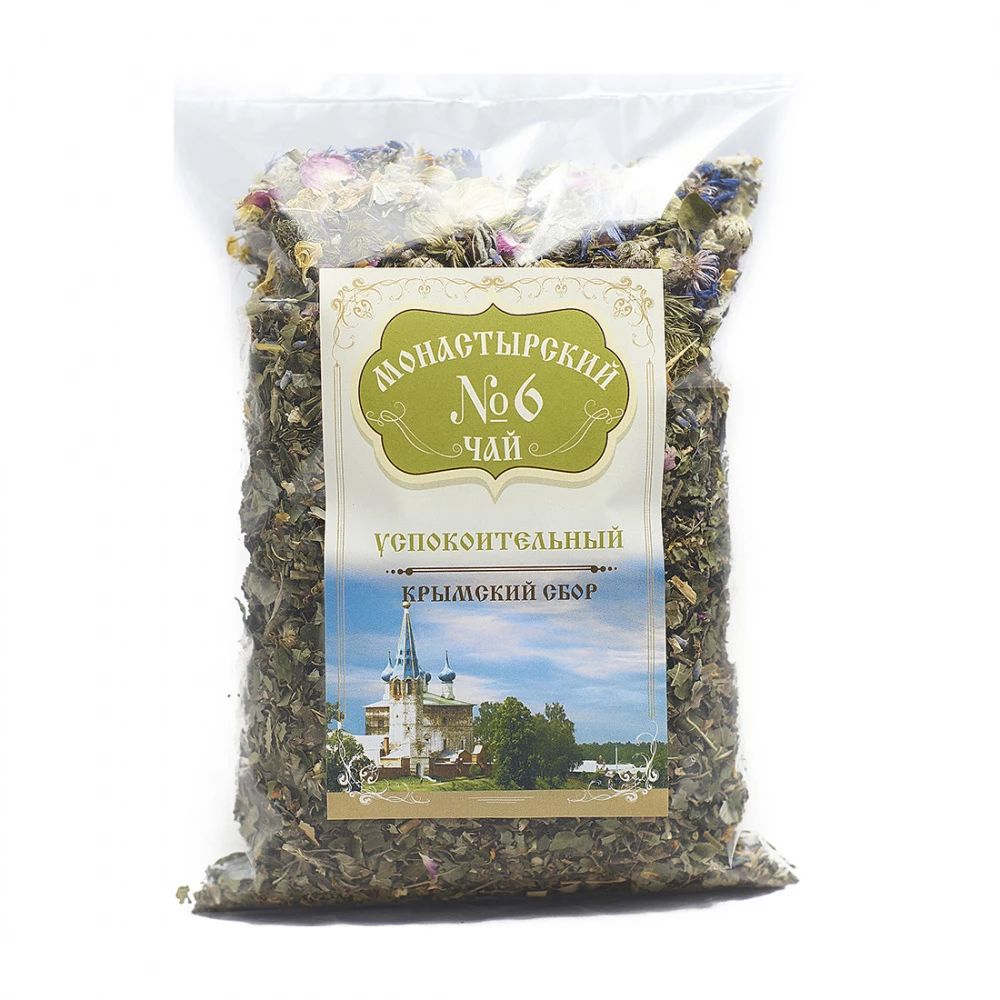Фиточай Крымский чай Монастырский №6 Успокоительный, травяной, 100 г - купить в Funtasy, цена на Мегамаркет