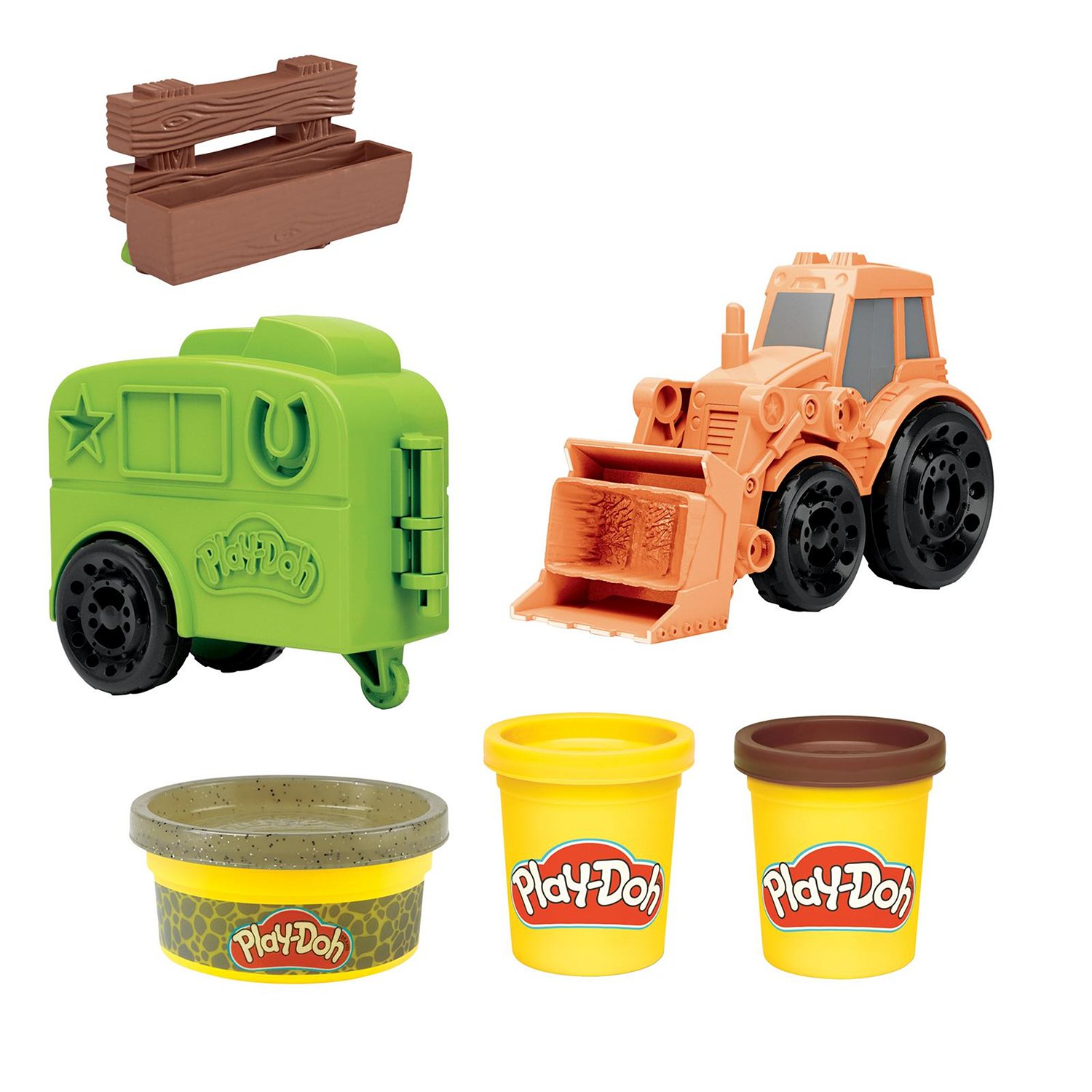 Игровой набор с пластилином Hasbro Play-Doh F1012 Фермерский трактор