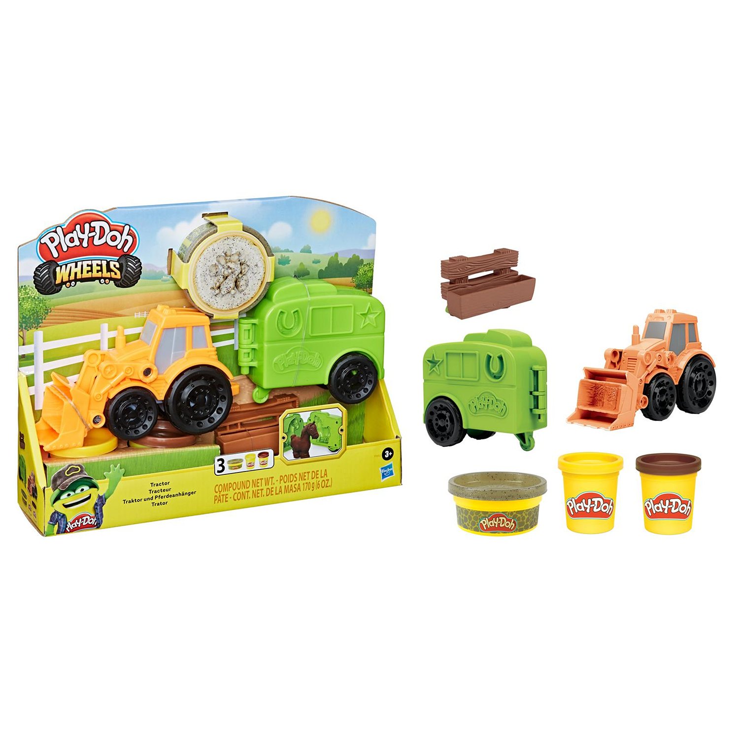 Игровой набор с пластилином Hasbro Play-Doh F1012 Фермерский трактор