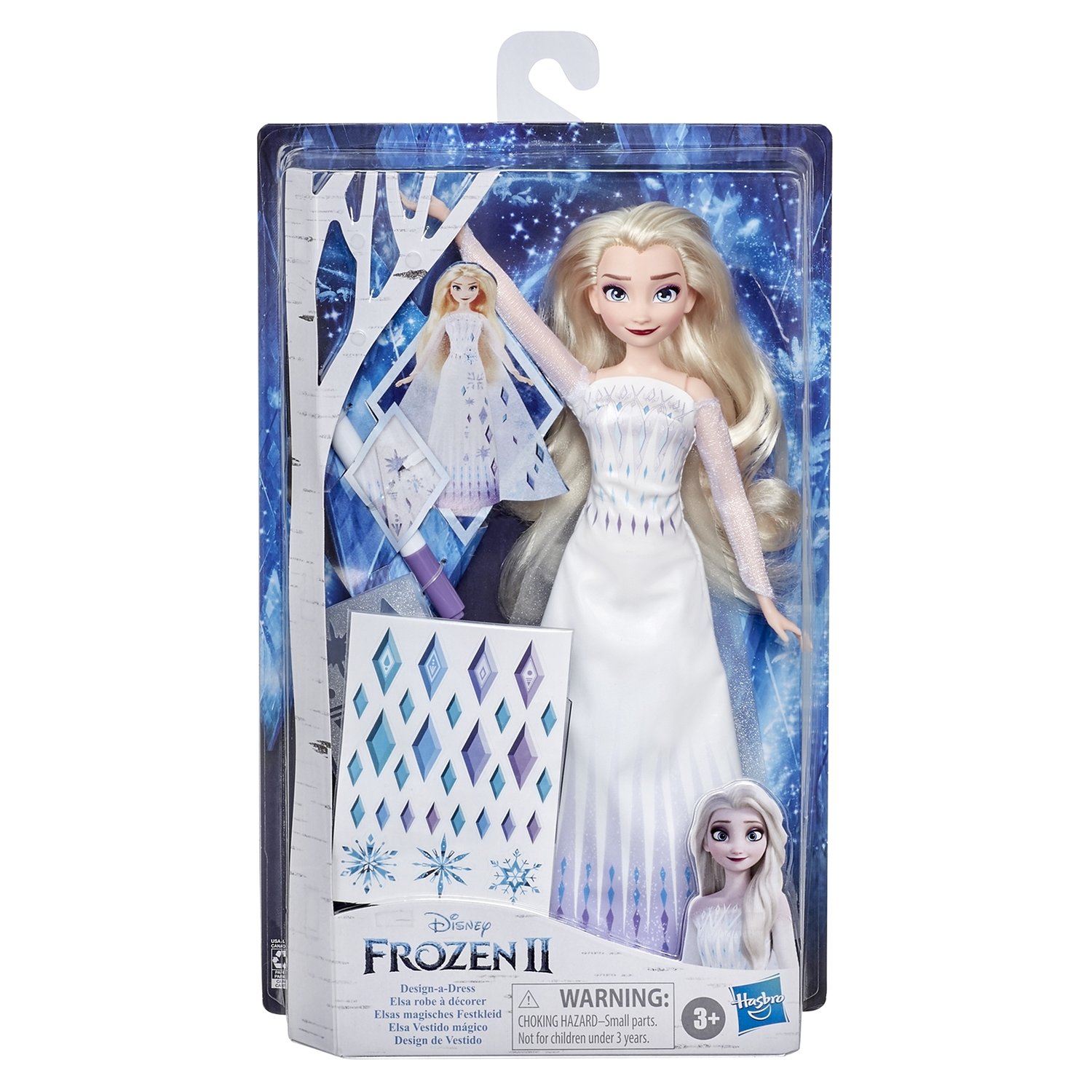 Купить кукла Hasbro Disney Frozen Холодное сердце 2 E9966 Эльза с  аксессуарами, цены на Мегамаркет | Артикул: 100028090739