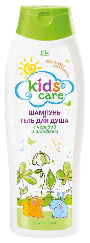 Шампунь-гель Iris Cosmetic Kids Care с чередой и шалфеем 400 мл