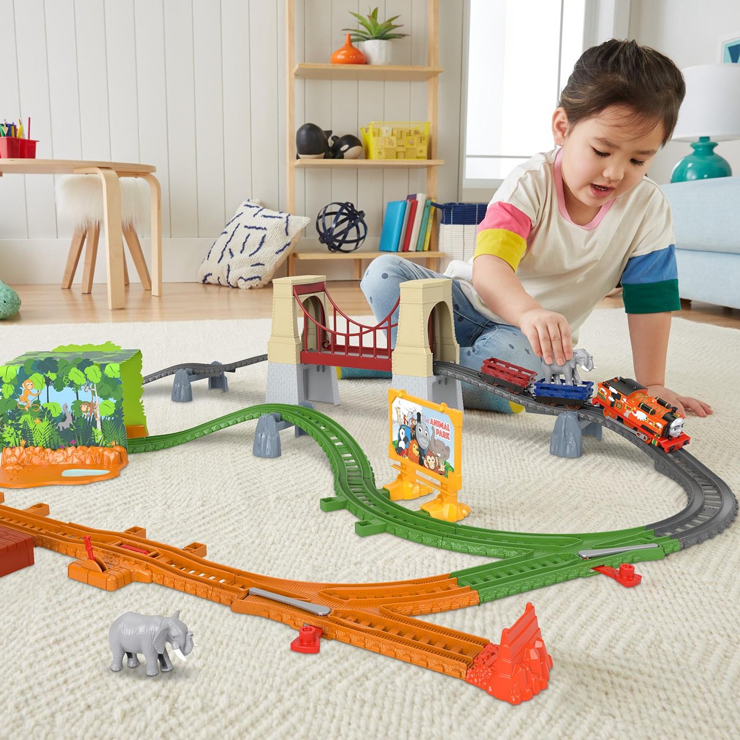 Игровой набор Thomas & Friends Железная дорога Ния и слон GPD84 – купить в  Москве, цены в интернет-магазинах на Мегамаркет