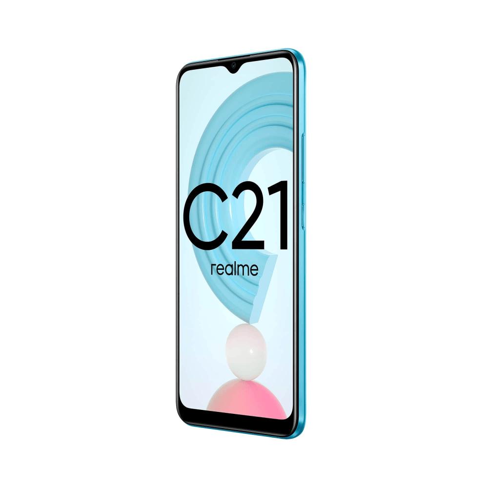 Смартфон Realme C21 4+64GB Cross Blue (RMX3201) - отзывы покупателей на  маркетплейсе Мегамаркет | Артикул: 100028274018