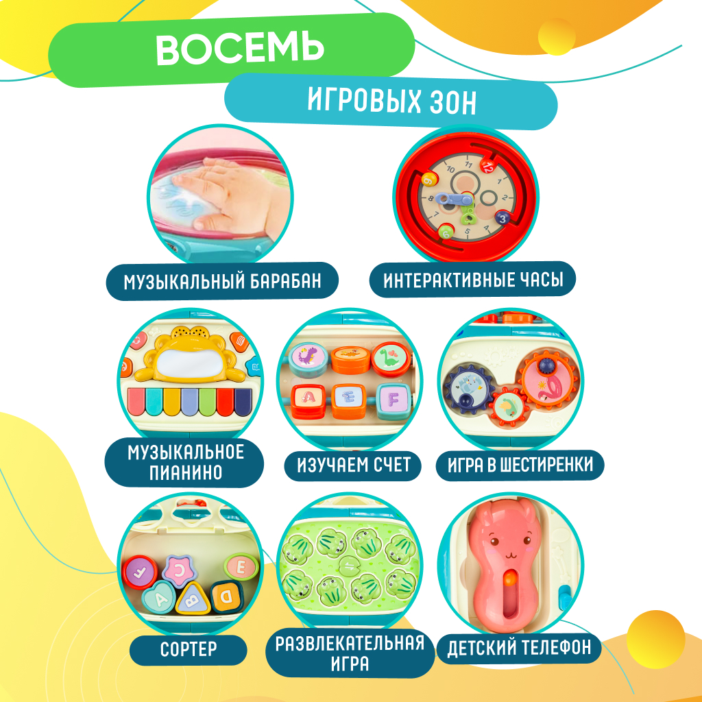 Отзывы о развивающий центр для малышей Solmax Умный мультикуб с 8 игровыми  зонами, FCJ97217 - отзывы покупателей на Мегамаркет | развивающие коврики и  центры FCJ97217 - 600010072882