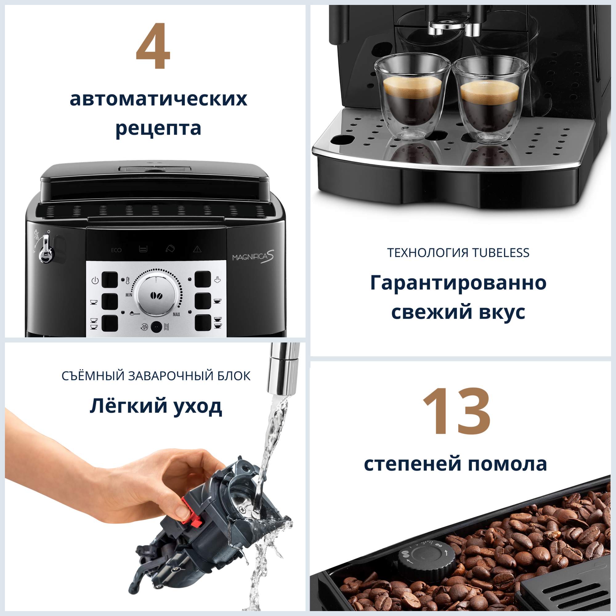 Кофемашина автоматическая DeLonghi ECAM 22.110.B черная, купить в Москве,  цены в интернет-магазинах на Мегамаркет