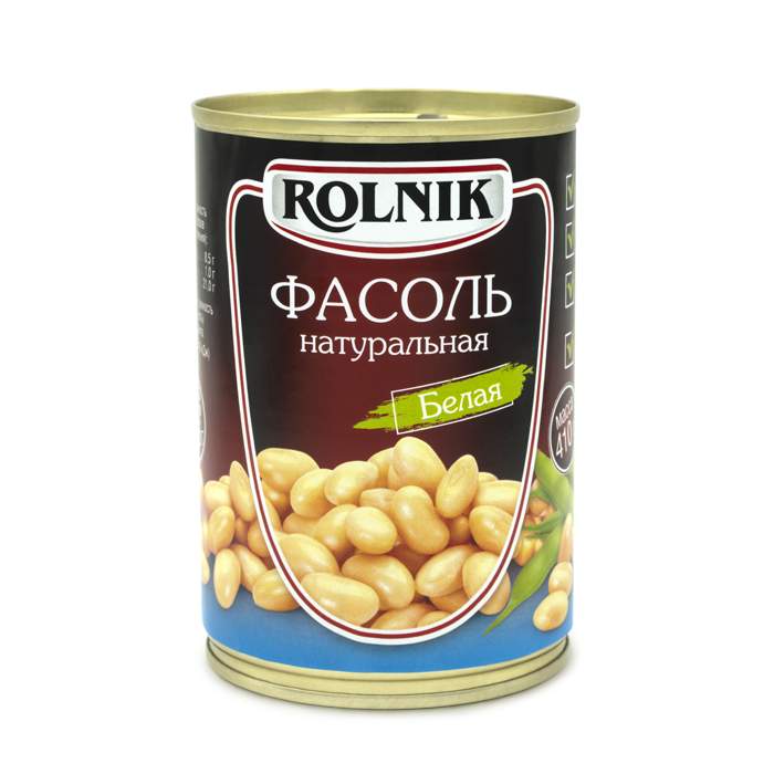 Фасоль Rolnik натуральная, белая, 410 г - купить в Мегамаркет Москва Пушкино, цена на Мегамаркет