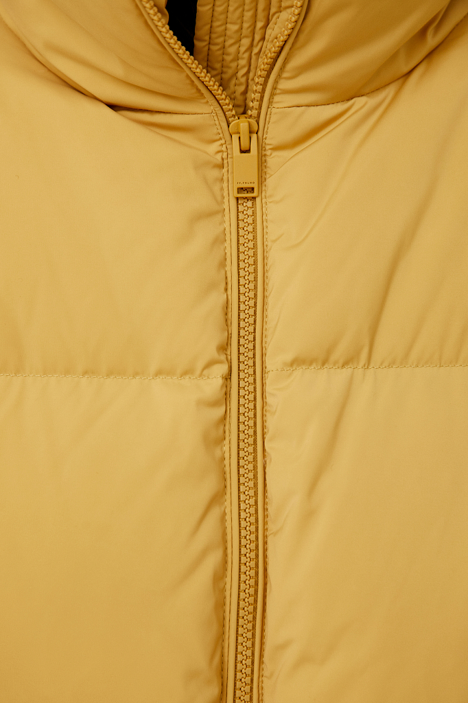 Пуховик женский Finn Flare FAB110108 желтый XL