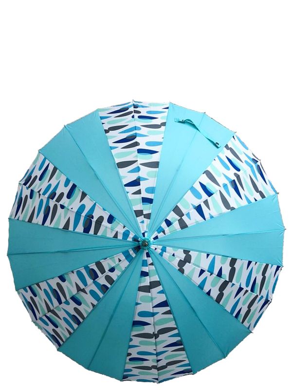 Зонт-трость женский полуавтоматический Labbra T24-300 голубой