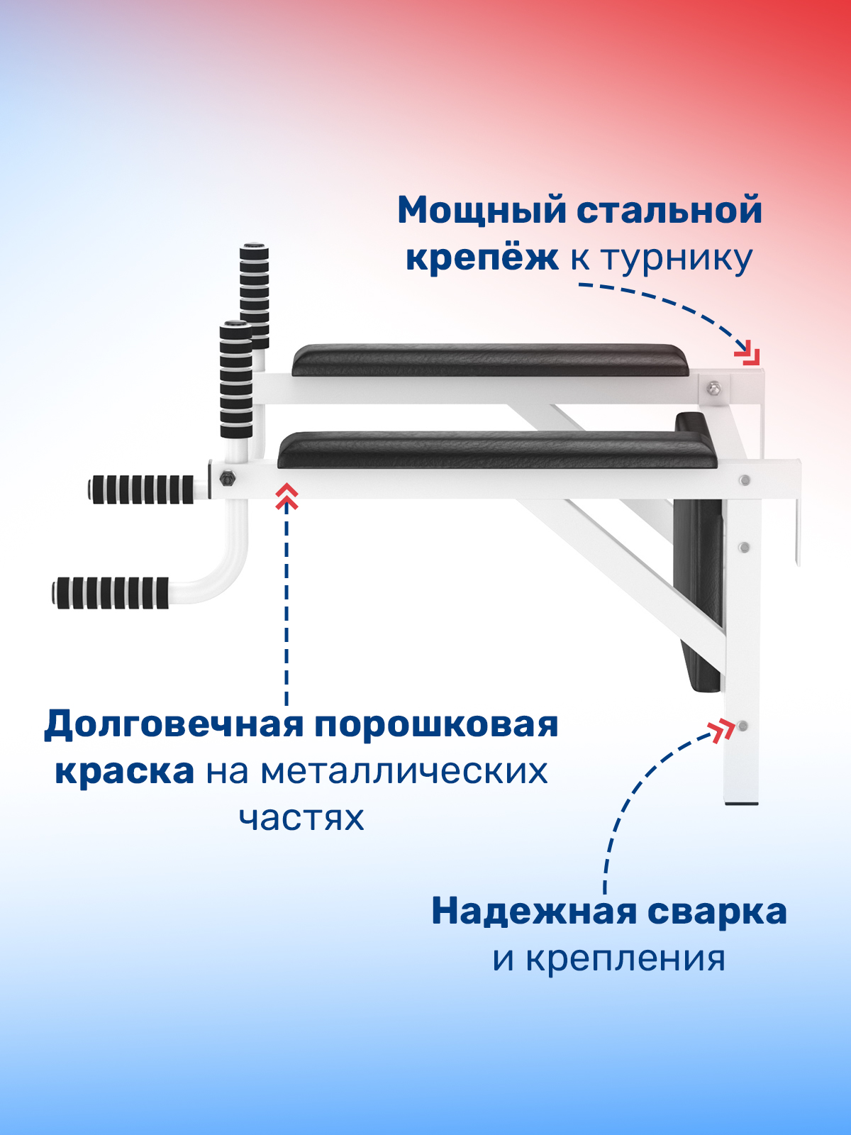 Турник настенный со средним хватом