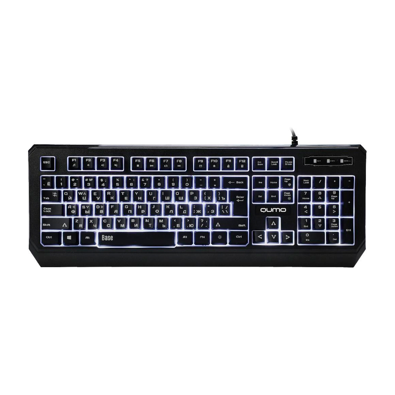 Проводная клавиатура QUMO Office BASE K59 Black - купить в MULTISTORE.Shop, цена на Мегамаркет