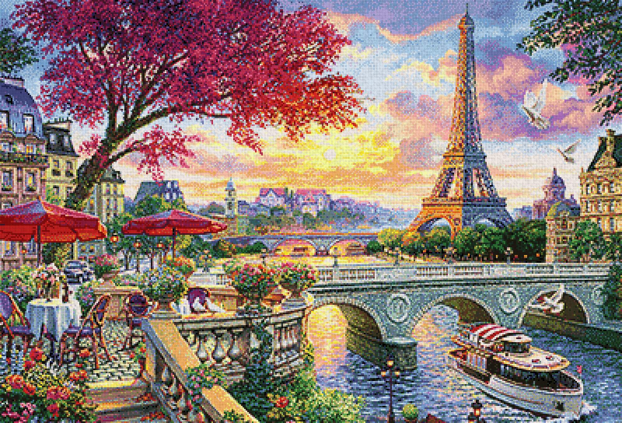 Алмазная мозаика Гранни «Великолепный Париж» полная выкладка, 68х100 см, квадратные стразы