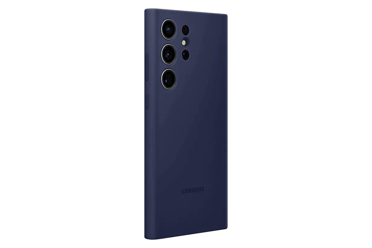 Чехол Samsung Silicone Case S23 Ultra, Тёмно-синий - отзывы покупателей на  Мегамаркет