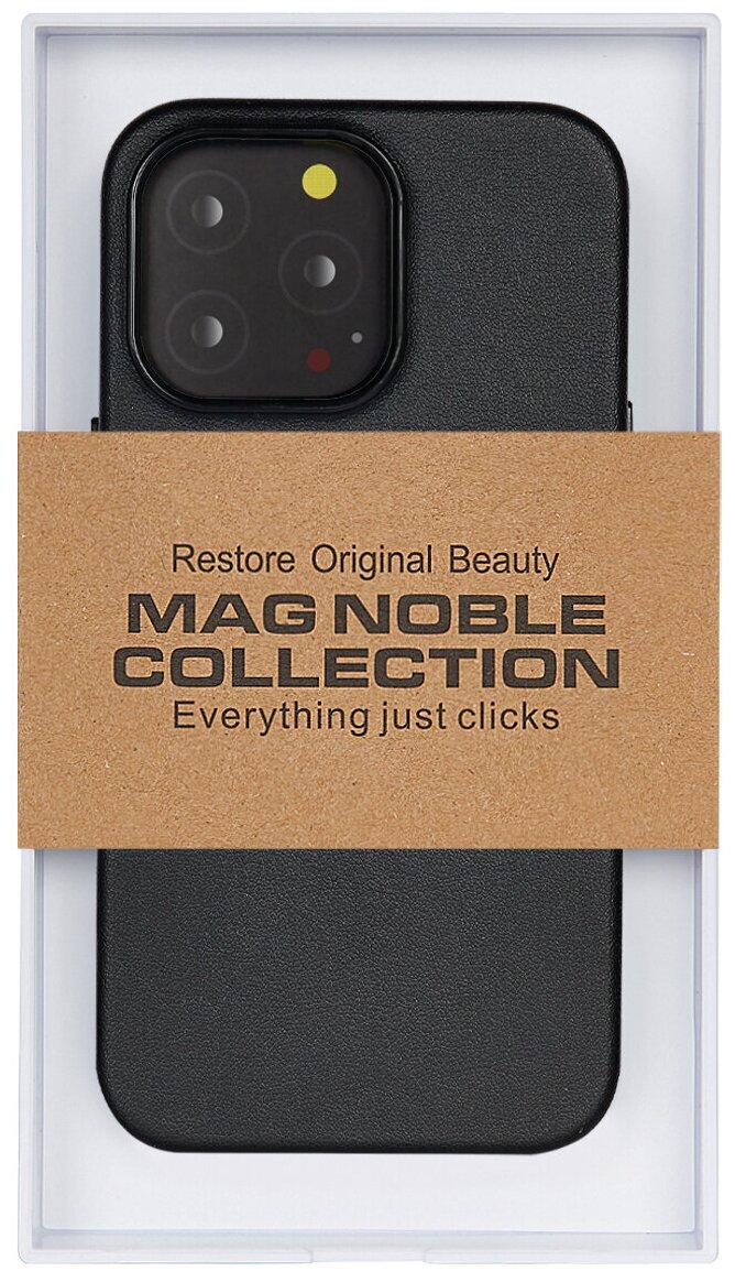 Чехол с MagSafe для iPhone 13 Pro Max MAG NOBLE COLLECTION — Черный - купить в SimpleTech, цена на Мегамаркет