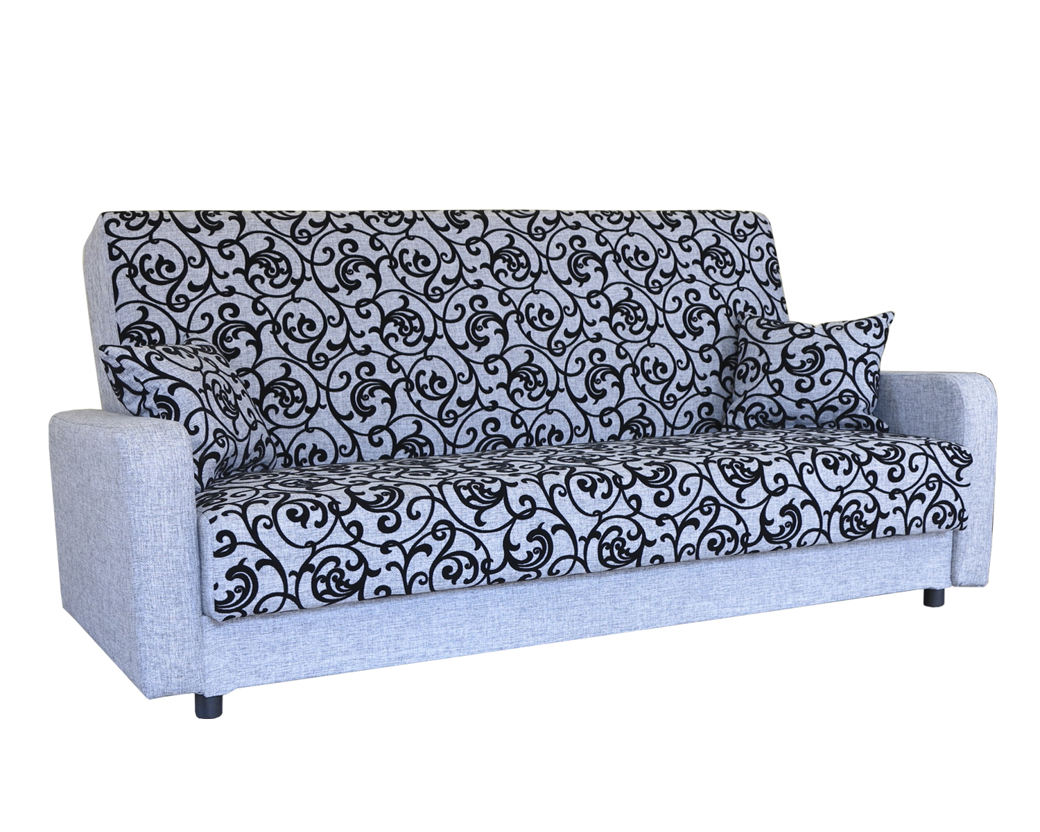 Диван-кровать Шарм-Дизайн Мелодия 120, серый узор