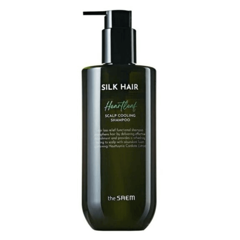 Шампунь The Saem Silk Hair Heartleaf Scalp Cooling Shampoo 400 мл - купить в MaskShop, цена на Мегамаркет