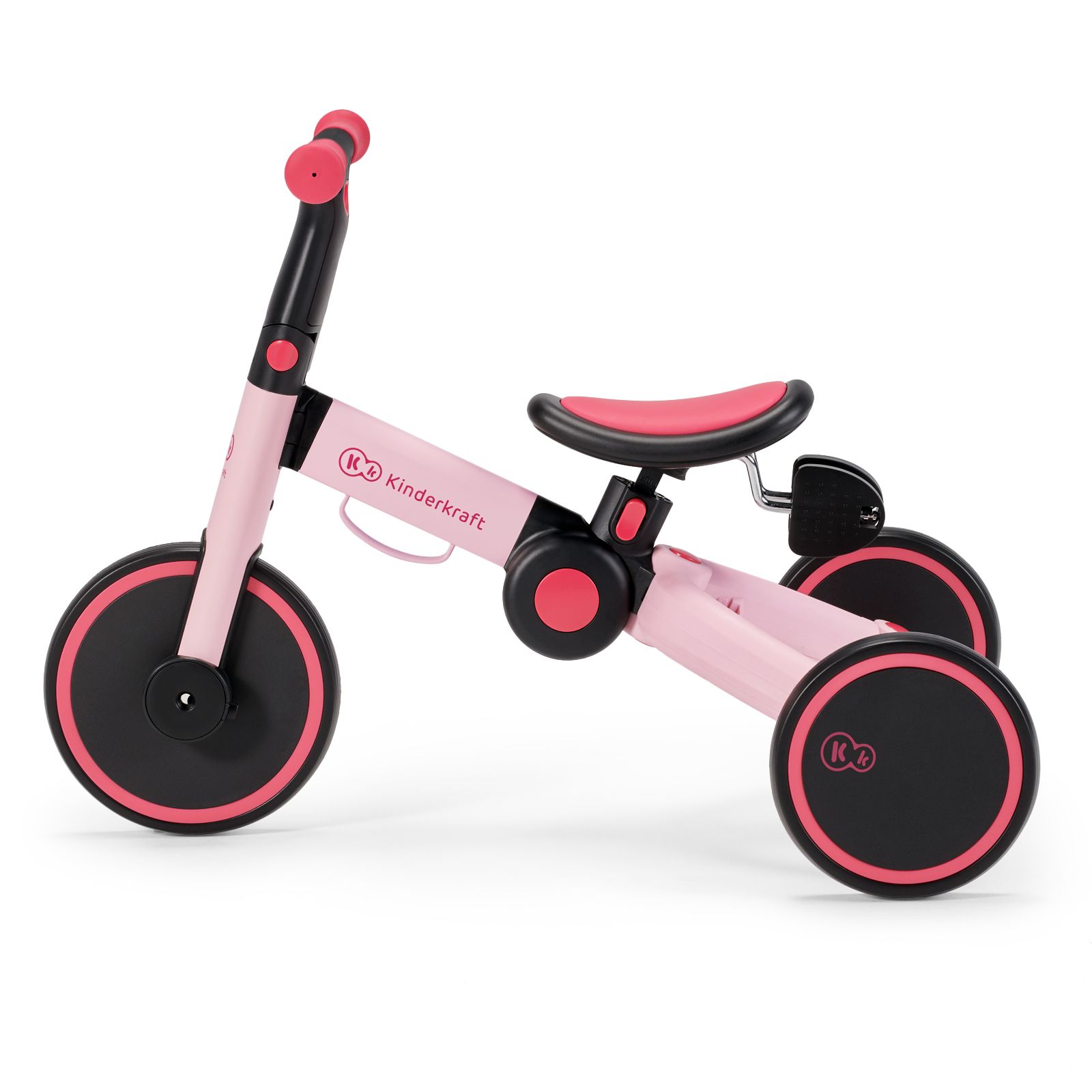 Беговел от года 3 в 1 Kinderkraft 4Trike Candy Pink