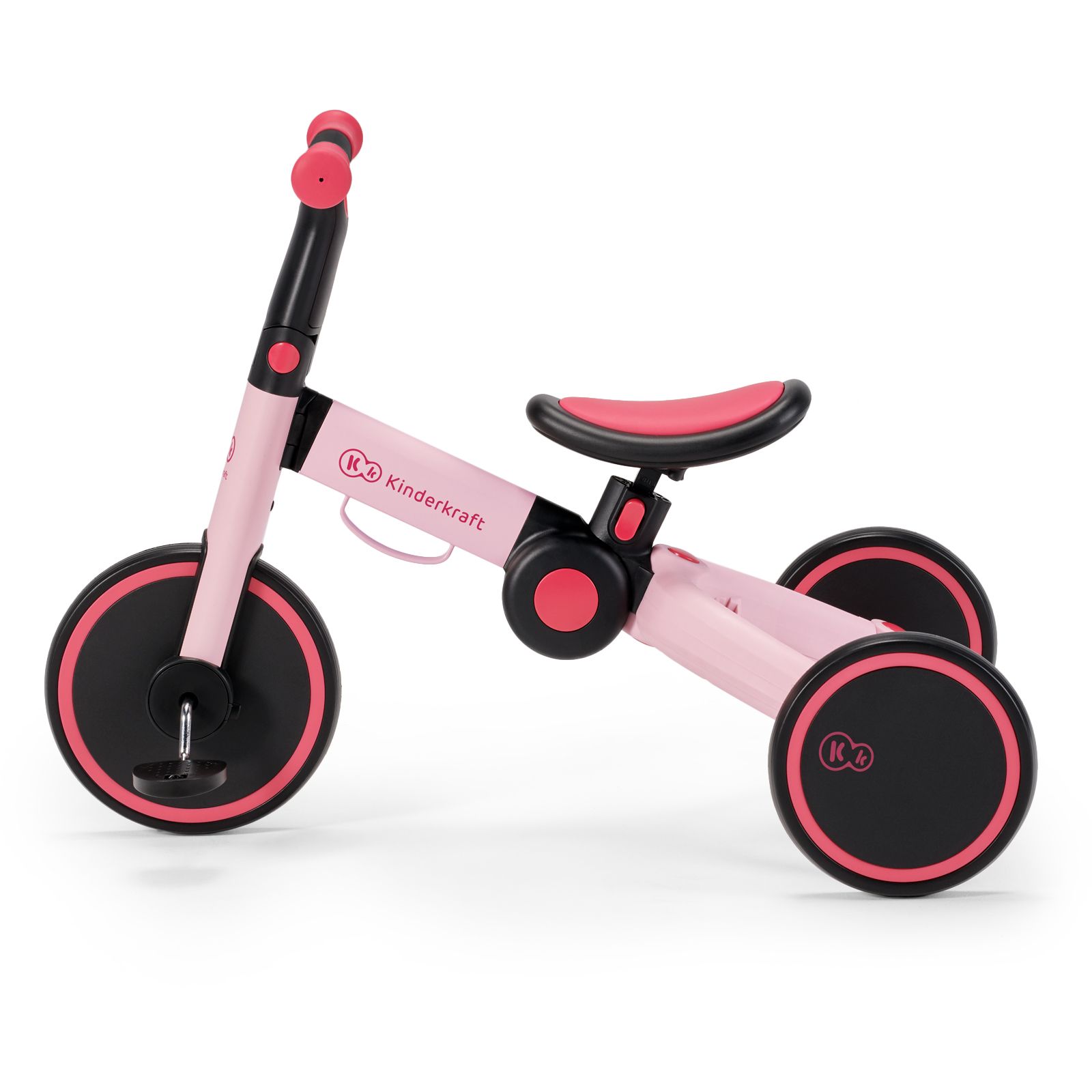 Беговел от года 3 в 1 Kinderkraft 4Trike Candy Pink