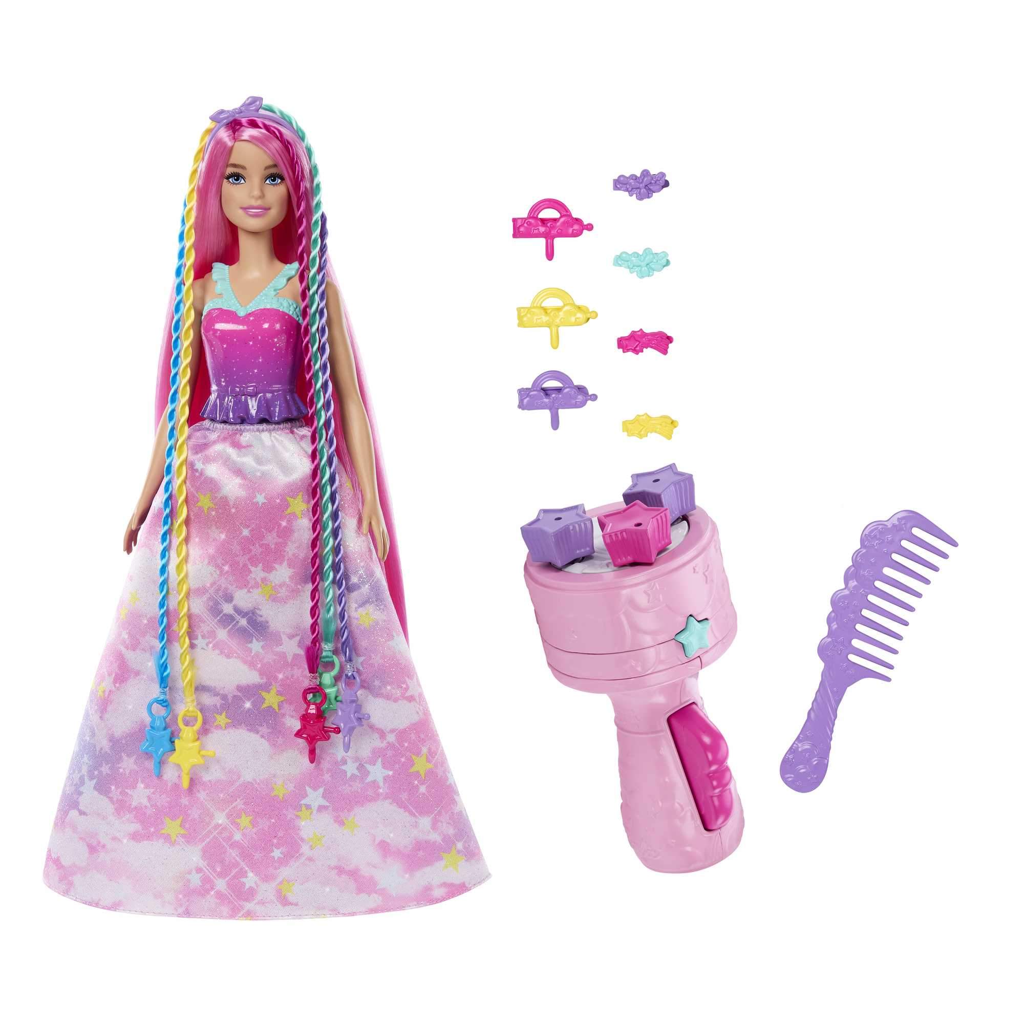 Купить кукла Barbie Dreamtopia Фантастические волосы HNJ06, цены на Мегамаркет