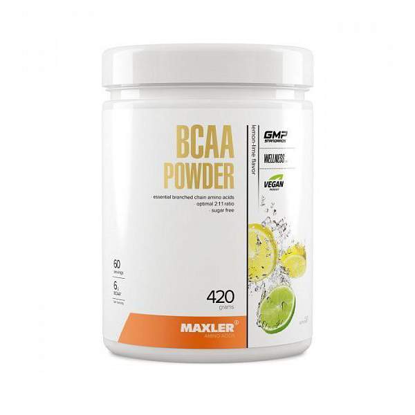 Maxler BCAA Powder Sugar Free 420 г, лимон/лайм купить в Москве, цены