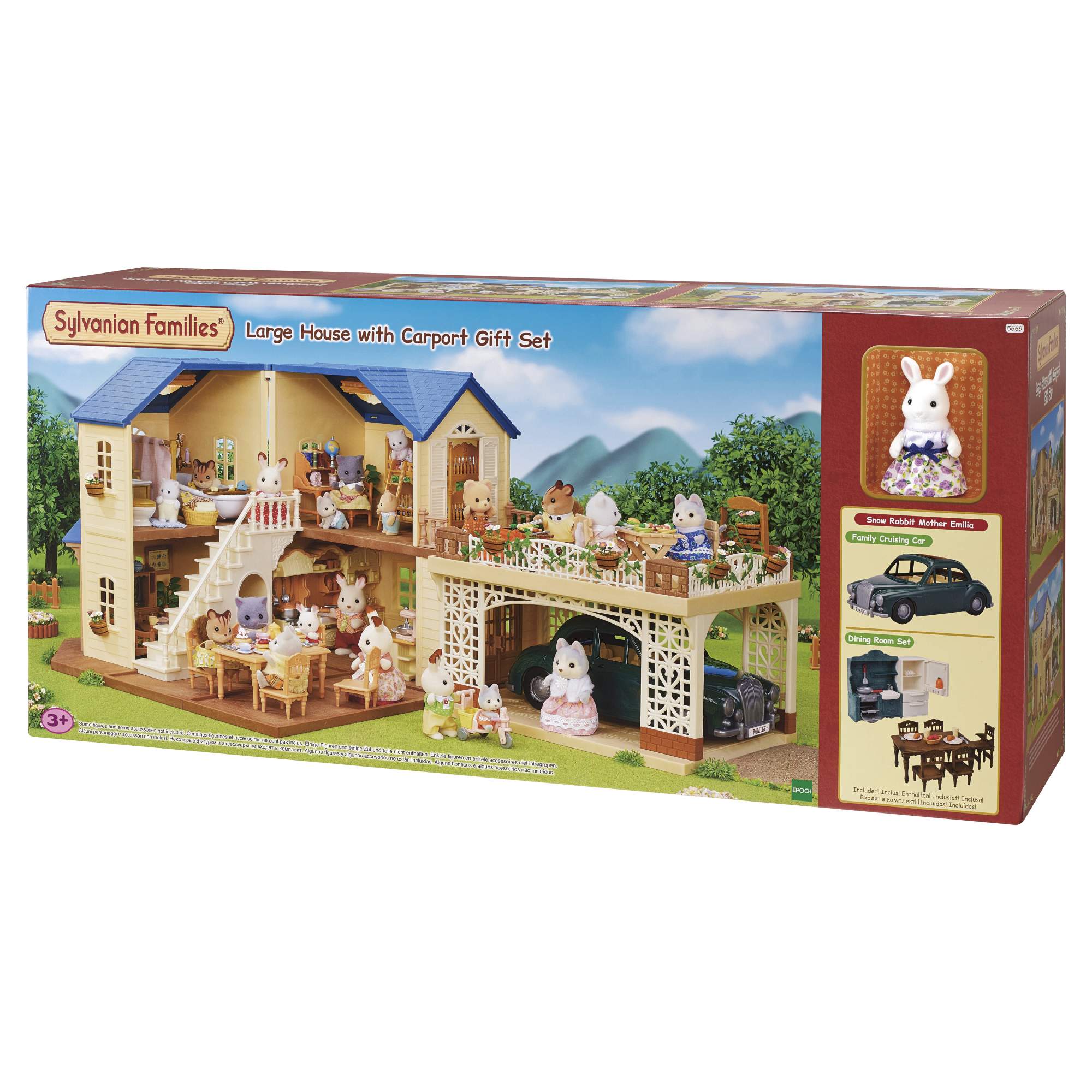 Игровой набор Sylvanian Families Большой дом с навесом для машины 5669 –  купить в Москве, цены в интернет-магазинах на Мегамаркет