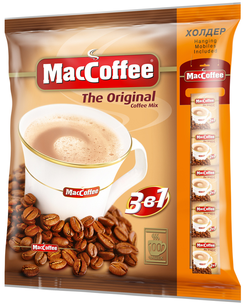 Купить кофейный напиток Маккофе 3в1 The Original, 100 шт по 20 г, цены на Мегамаркет | Артикул: 100052813686