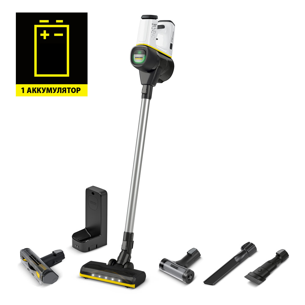 Пылесос Karcher VC 6 Cordless ourFamily Pet белый, купить в Москве, цены в интернет-магазинах на Мегамаркет