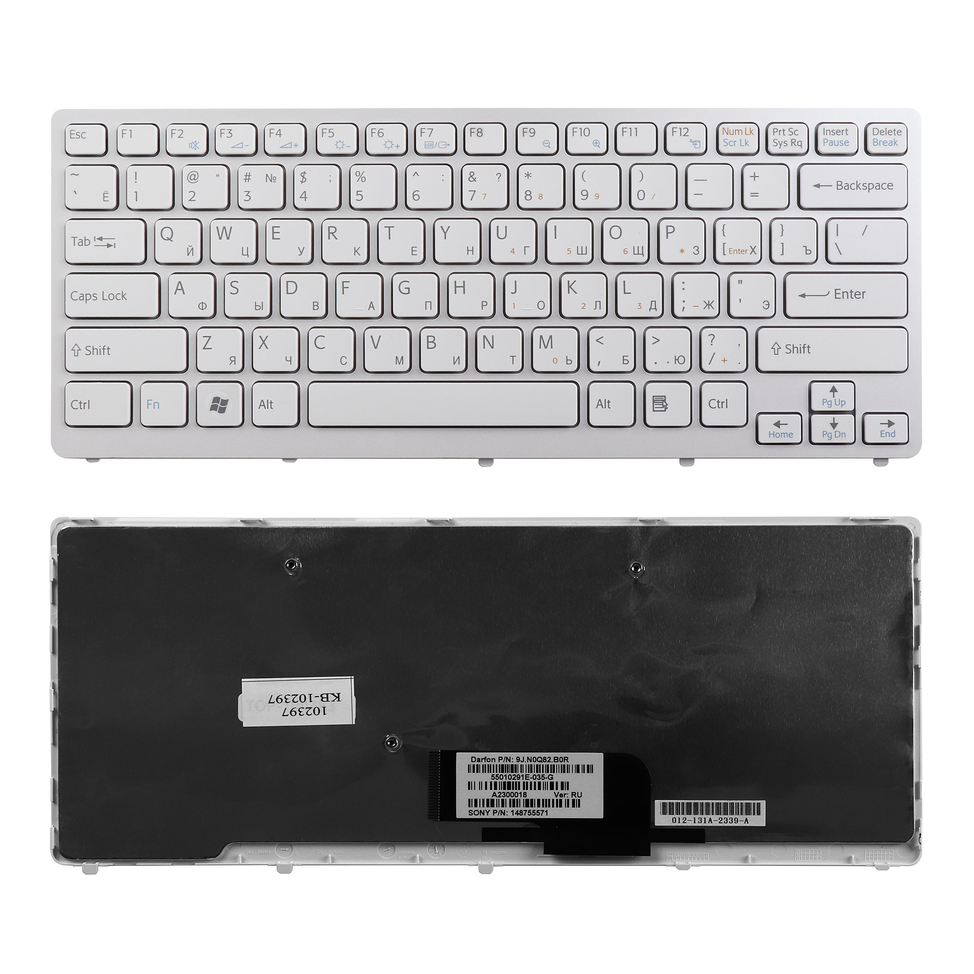Клавиатура TopON для ноутбука Sony Vaio VPC-CW, VGN-CW Series