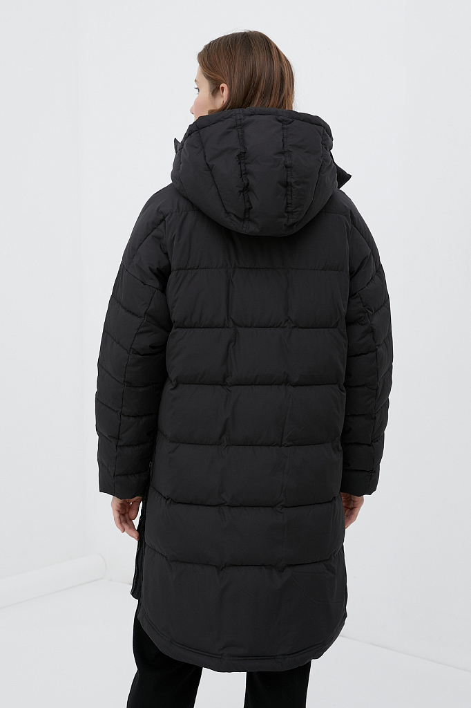 Пальто женское Finn Flare FWB11031 черное XS