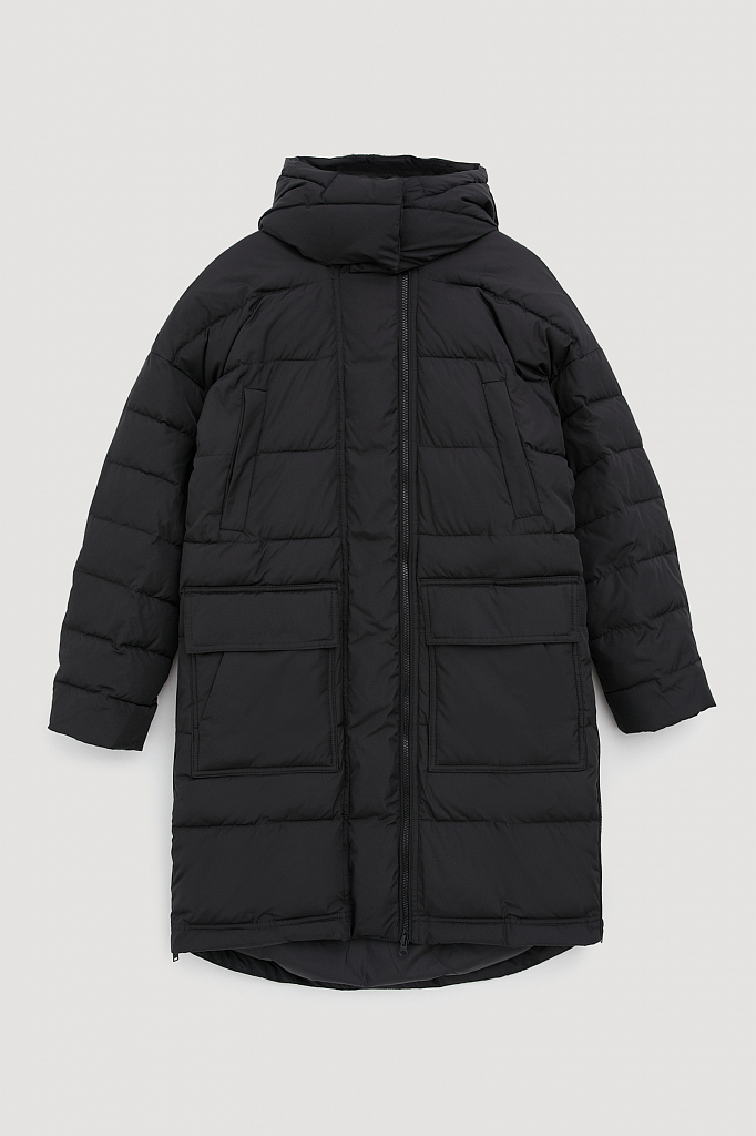 Пальто женское Finn Flare FWB11031 черное XL