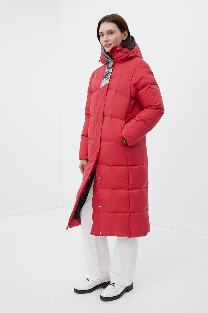 Пальто женское Finn Flare FWB11014 красное XL