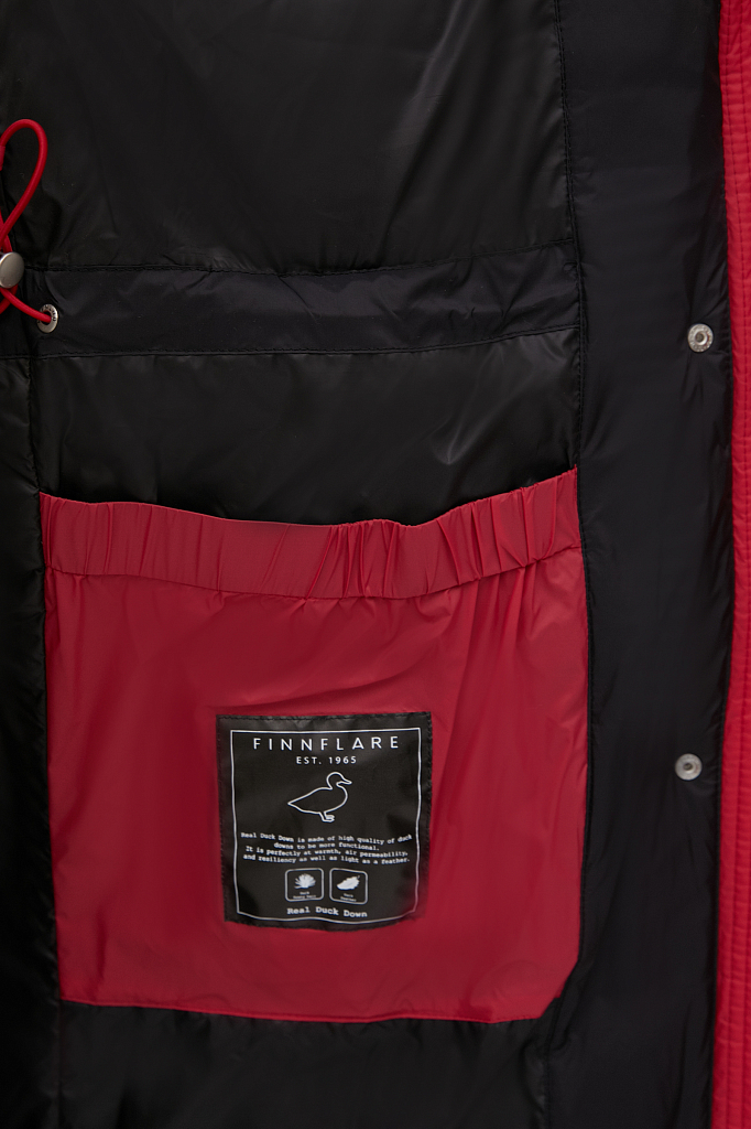 Пальто женское Finn Flare FWB11014 красное XS