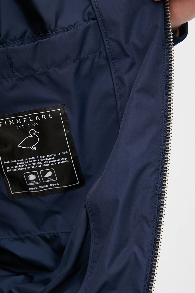 Куртка мужская Finn Flare FWB21001 синяя 3XL