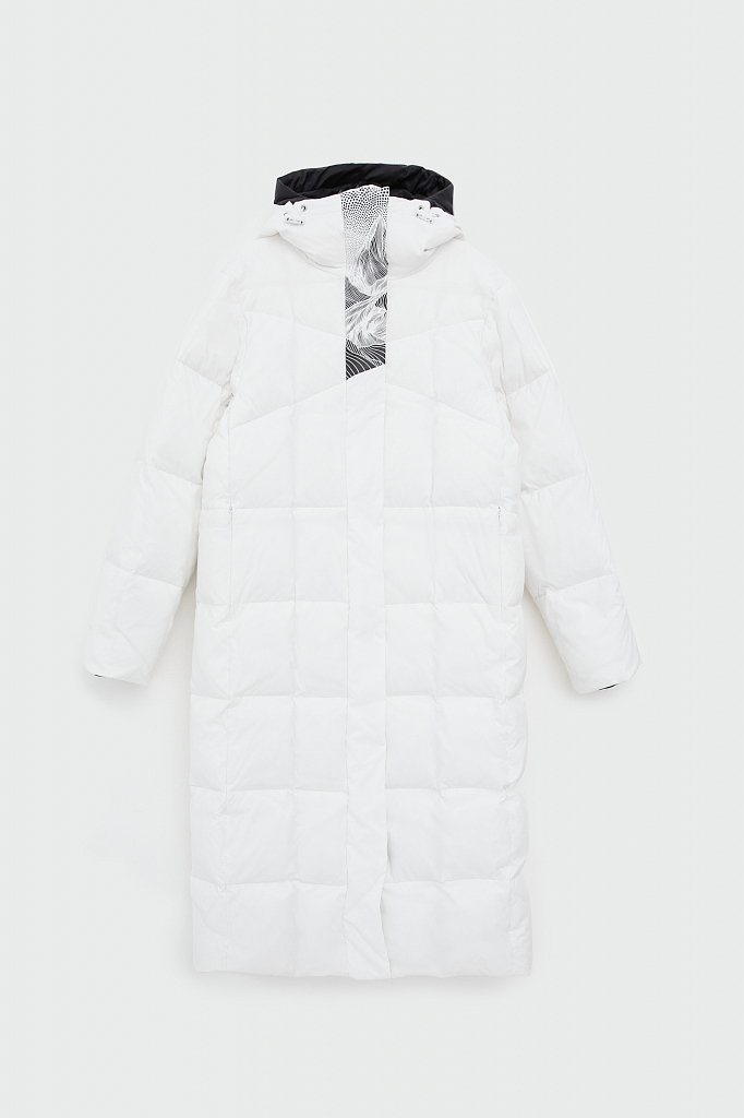 Пальто женское Finn Flare FWB11014 белое 2XL