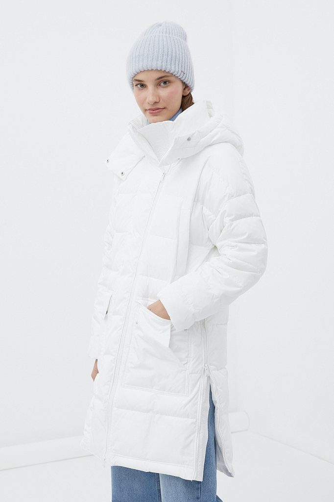 Пальто женское Finn Flare FWB11031 белое L
