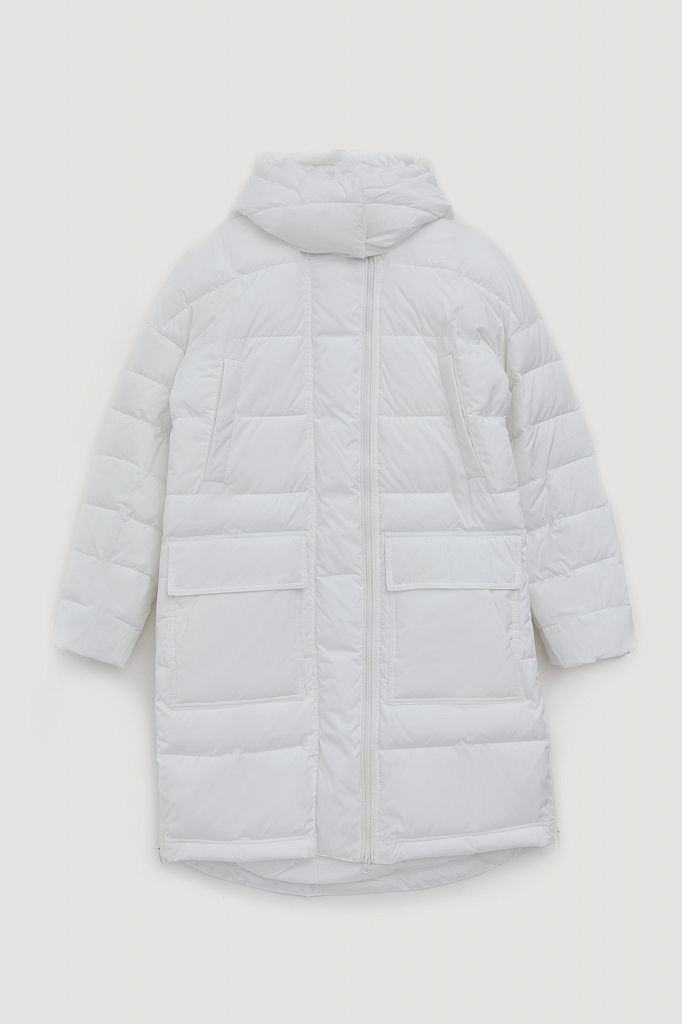Пальто женское Finn Flare FWB11031 белое XL