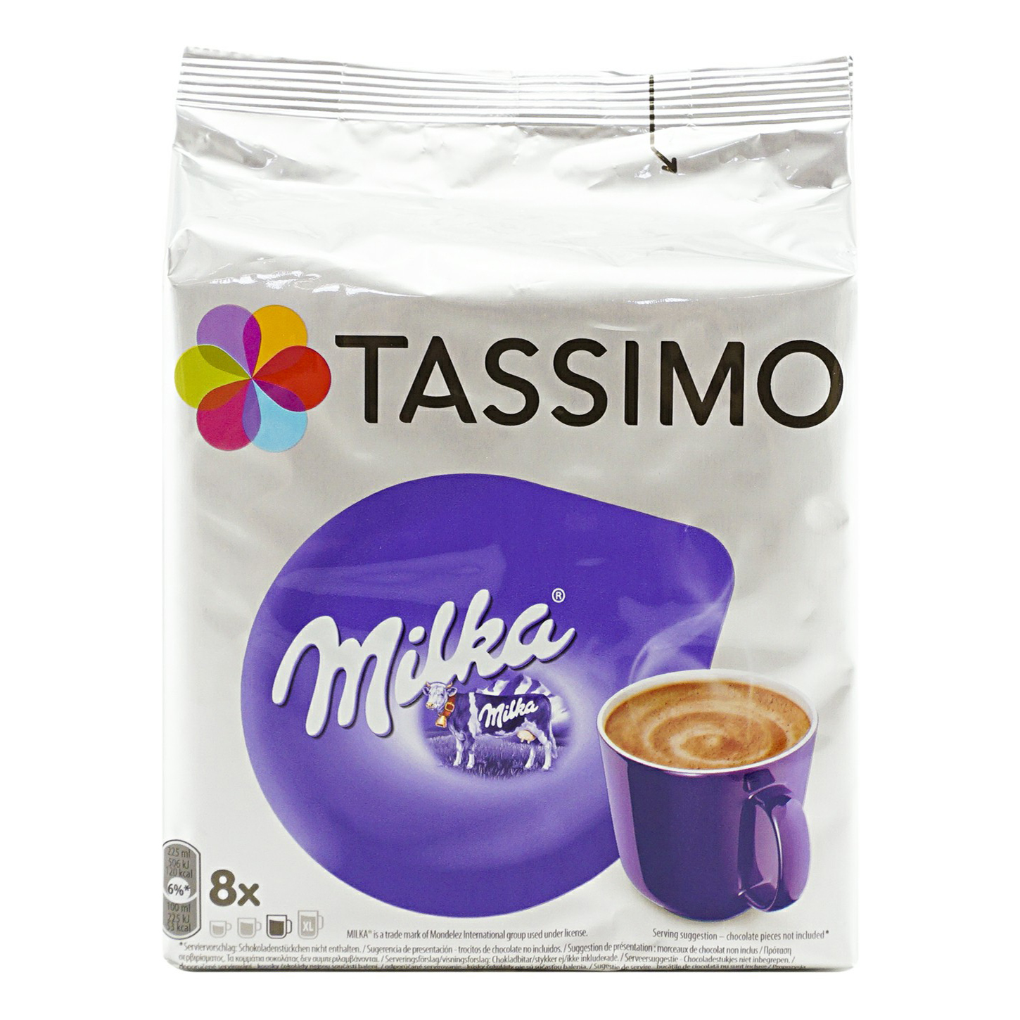 Какао Tassimo Milka в капсулах 30 г х 8 шт - состав и характеристика -  Мегамаркет