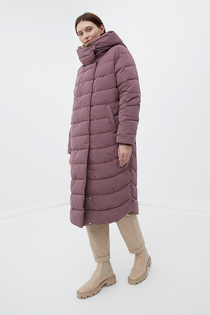 Пальто женское Finn Flare FWB110139 красное XL