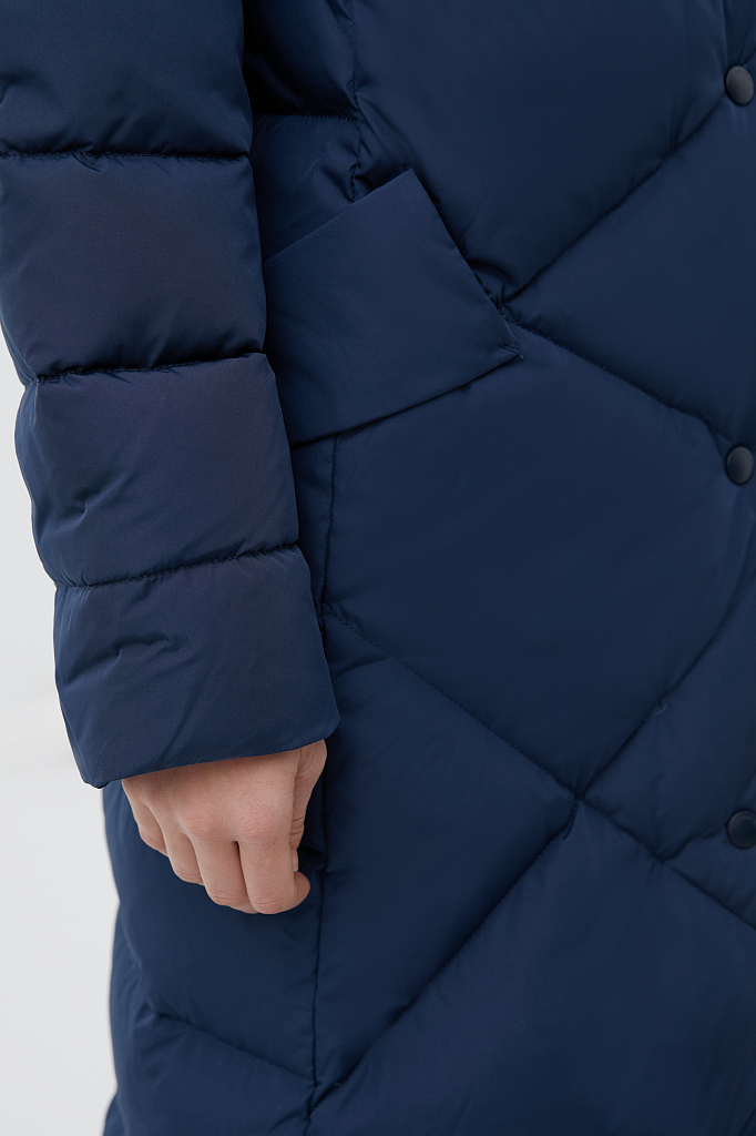 Пальто женское Finn Flare FWB11066 синее XL