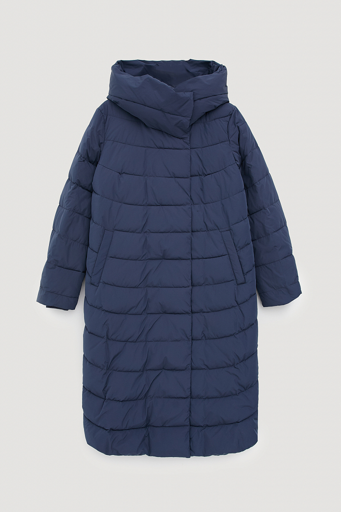 Пальто женское Finn Flare FWB110139 синее 3XL