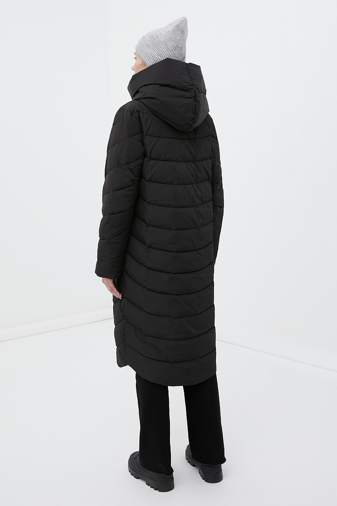 Пальто женское Finn Flare FWB110139 черное XL
