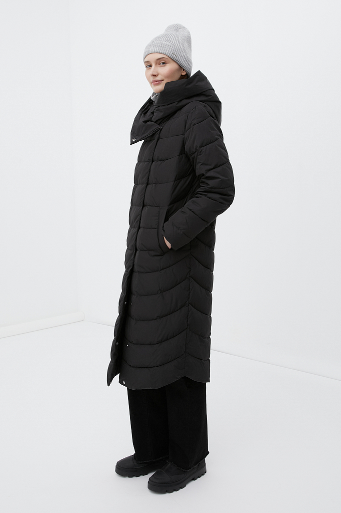 Пальто женское Finn Flare FWB110139 черное L