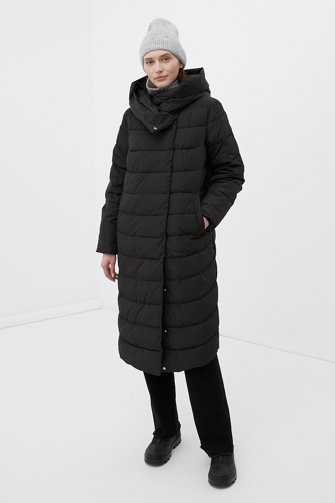 Пальто женское Finn Flare FWB110139 черное S
